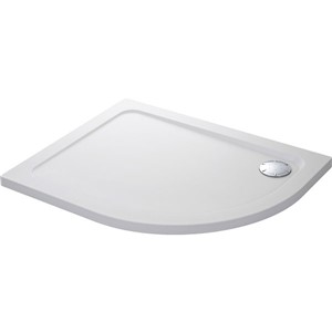 Mira Flight 1000x800mm Low Left Hand Quadrant Shower Tray White