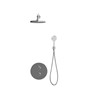 Express Enzo Concealed Dual Outlet Thermostatic Shower with Round Kit - Chorme