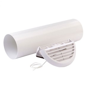 Xpelair Simply Silent SSWKWR 100mm SSC Round Wall Kit - White