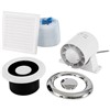 Xpelair AL100 100mm Inline Axial Extract Duct Shower Fan - Timer with Kit