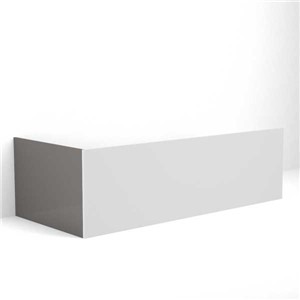 Inspirations Prism 734mm Bath End Panel Charcoal Grey Gloss