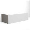 Inspirations Prism 734mm Bath End Panel Charcoal Grey Gloss