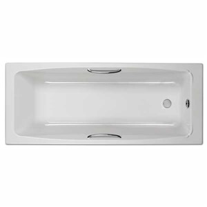 Inspirations 1700 x 700mm Burgos Twin Grip No Tap Hole Bath