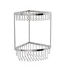 Sensations Classic Two Tier Corner Basket Chrome