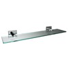 Inspirations Cube Clear Glass Shelf 500 X 140mm Chrome