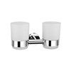 Inspirations Luca Double Tumbler Holder Chrome
