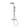 Express Enzo Deluxe Safe-Touch Dual Outlet Thermostatic Shower & Round Riser Kit - Chrome