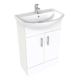 Inspirations Nexus 600mm Vanity Basin Unit White Gloss