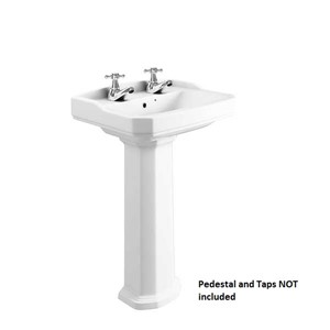 Inspirations Mostar 53cm 2 Tap Hole Wash Basin