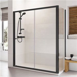 Inspirations Sliding Door 1200mm x 1900mm Black