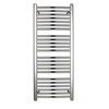 Apollo 500mm X 1200mm Chrome Curved Towel Rail - Output 500w