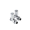 Express 15mm Modern Straight Radiator Valve Chrome