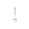 Express Enzo Deluxe Safe-Touch Thermostatic Shower with Round Riser Kit - Chrome