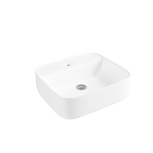 Inspirations Monza Square 385mm Freestanding Bowl White