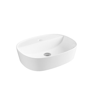 Inspirations Monza Round 500mm Freestanding Bowl White