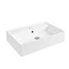 Inspirations Monza Square 560mm 1 Taphole Freestanding Bowl White