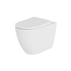 Inspirations Monza Round Rimless Back To Wall WC Pan White