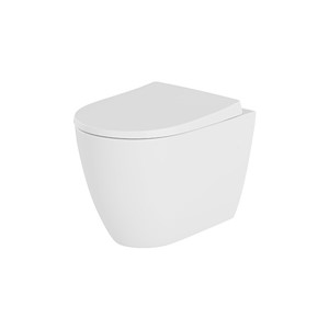 Inspirations Monza Round Rimless Wall Hung WC Pan White