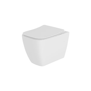 Inspirations Monza Square Rimless Wall Hung WC Pan White