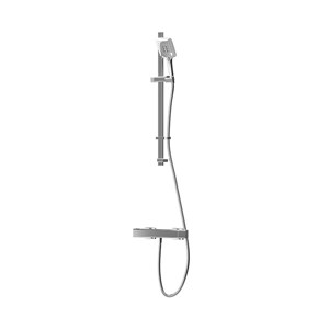 Express Mio Deluxe Safe-Touch Thermostatic Shower & Square Riser Kit - Chrome