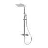 Express Mio Deluxe Safe-Touch Dual Outlet Thermostatic Shower & Square Riser Kit - Chrome