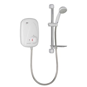 Mira Vigour Thermostatic Power Shower White/Chrome