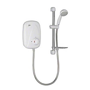 Mira Vigour Manual Power Shower White/Chrome