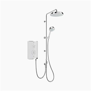 Mira Sport Manual 9.8kw Electric Shower Dual Outlet White/Chrome