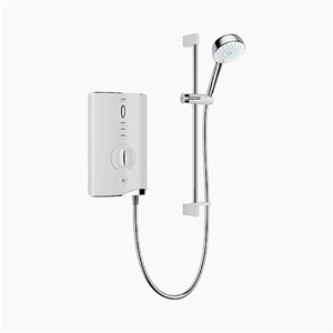 Mira Sport Max 10.8kw Electric Shower Single Outlet White/Chrome