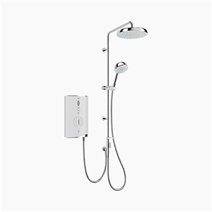 Mira Sport Max 10.8kw Electric Shower Dual Outlet White/Chrome