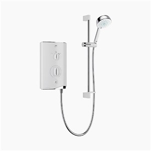Mira Sport Thermostatic 9.8kw Electric Shower Single Outlet White/Chrome