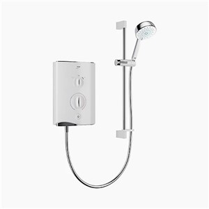 Mira Sport Multi-Fit 9.8kw Electric Shower Single Outlet White/Chrome