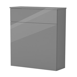 Inspirations Source 610mm Full Height Toilet Unit Grey Gloss