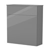 Inspirations Source 610mm Full Height Toilet Unit Grey Gloss