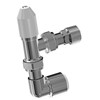 Myson Matchmate 15mm Angled Lockshield with Pushfit 90 degree Elbow Chrome