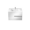 Roca Victoria-N UNIK 800mm 2 Drawer Unit & Basin Gloss White