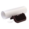 Xpelair Simply Silent SSWKBS 100mm SSC Square Wall Kit - Brown