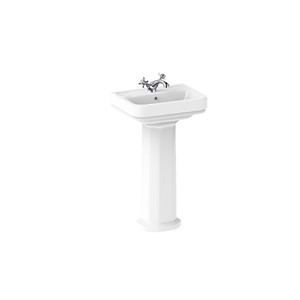 Inspirations Mostar 47cm 1 Taphole Basin White