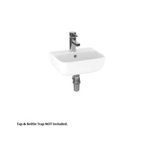 Inspirations Milano Thin Lipped Square 35cm 1 Taphole Basin