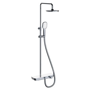 Sensations Nine Elegance Round Dual Outlet Shower Bar Valve & Extendable Kit