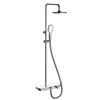 Sensations Nine Elegance Round Dual Outlet Shower Bar Valve & Extendable Kit
