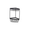 Sensations Classic 2 Tier Corner Basket Black
