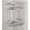 Sensations Classic Corner 2 Tier Shower Shelf Chrome