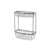 Sensations Classic D Shaped Two Tier Basket Chrome