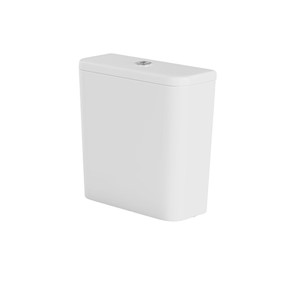 Inspirations Genoa Square Pushbutton Cistern White