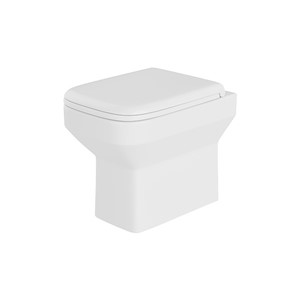 Inspirations Genoa Square Back To Wall Rimless WC Pan White