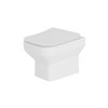 Inspirations Genoa Square Wall Hung Rimless WC Pan White